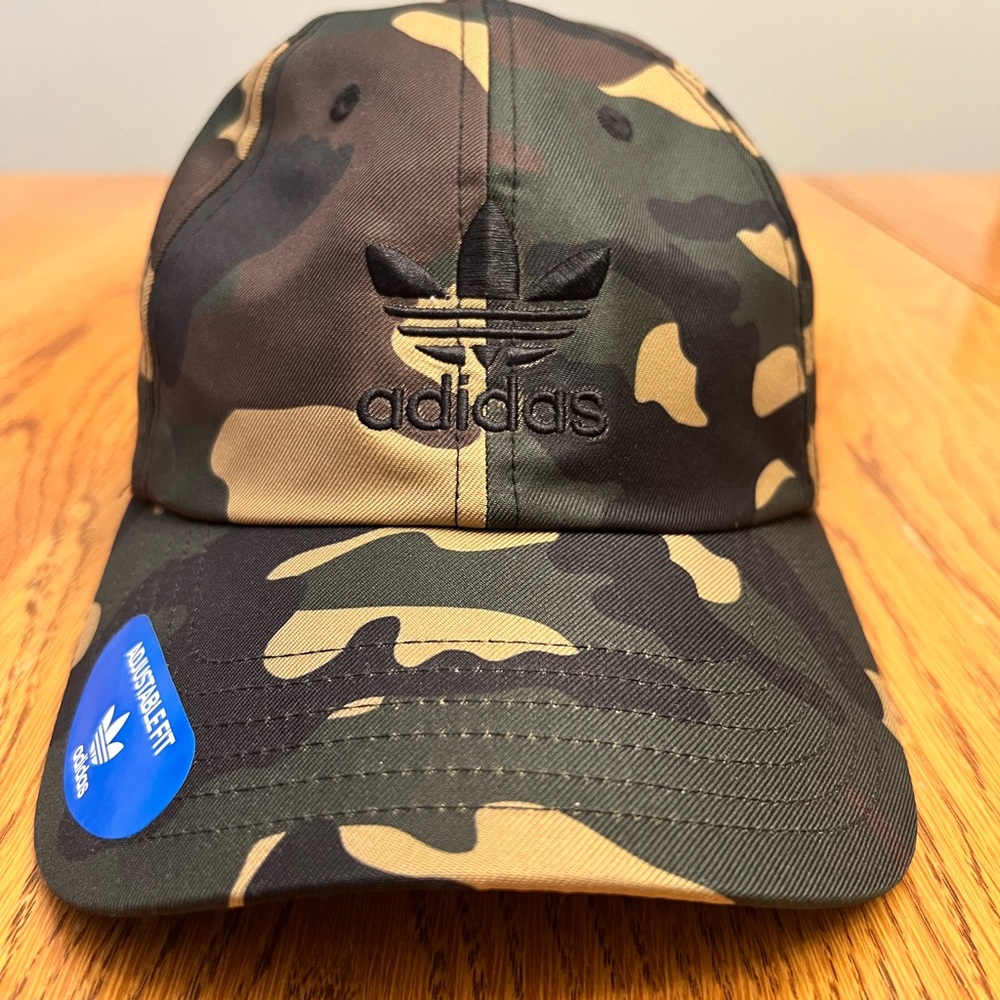 🦌 [Adidas] Originals Relaxed Camo Strapback Trefoil Hat